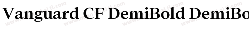 Vanguard CF DemiBold DemiBold字体转换
